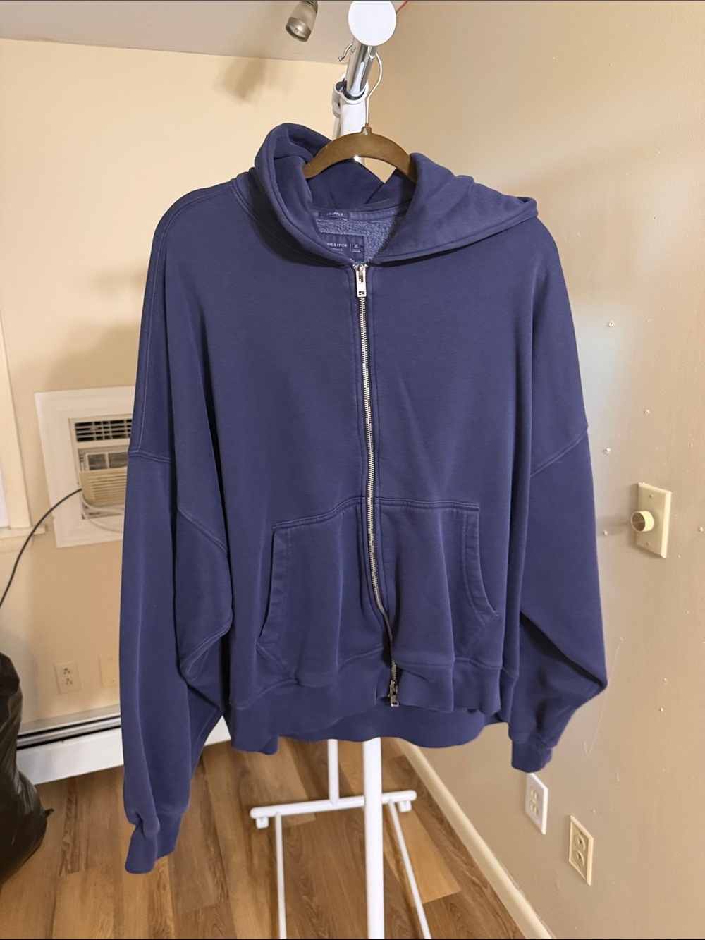 Abercrombie & Fitch Navy Zip-Up Hoodie